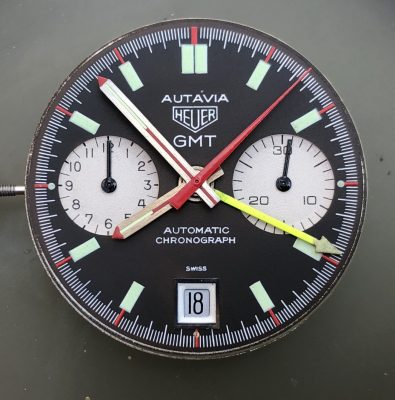 Heuer Autavia 1163GMT first execution from 1969