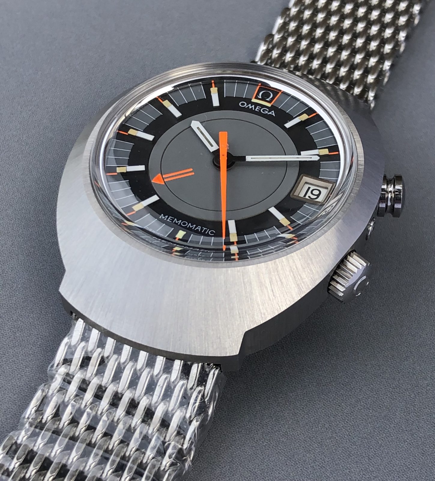 Nos Vintage Omega Seamaster Memomatic Alarm 166.071 From 1970#Exceptional